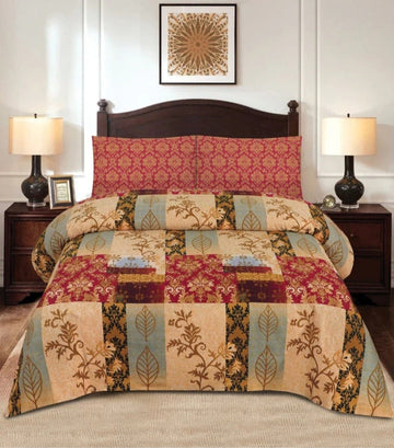 7 Pcs Quilted Comforter Set 2032